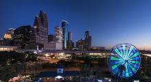 Image of downtown Houston at night